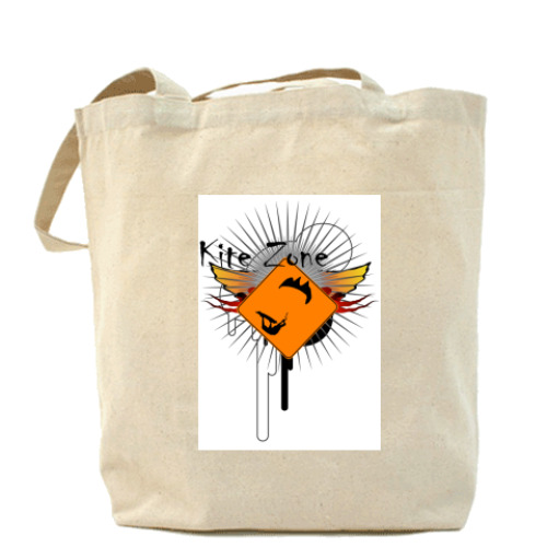 Сумка шоппер с принтом кайт зона