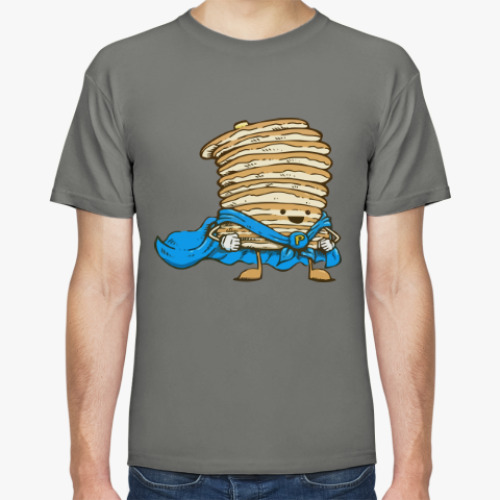 Футболка с принтом Капитан Блинчик