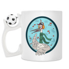 Кружка с футбольным мячиком