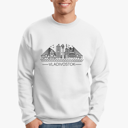 Свитшот с принтом Лейн Арт Владивосток