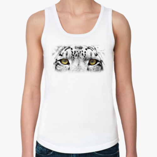 Женская майка с принтом Кошачий глаз