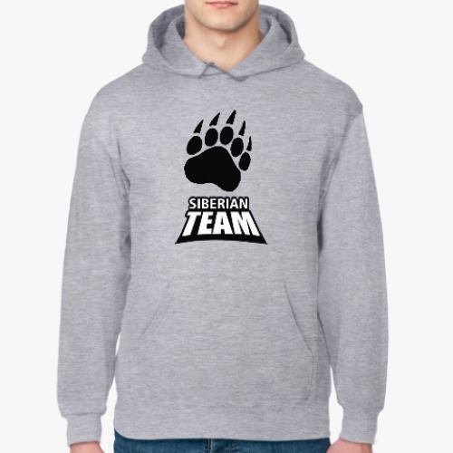 Толстовка худи с принтом Made in Siberia