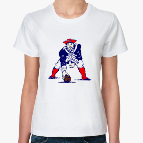 Классическая футболка с принтом Регби Пират