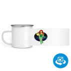 Кружка металлическая белая (круговая запечатка)