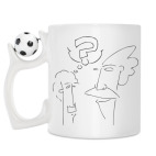 Кружка с футбольным мячиком