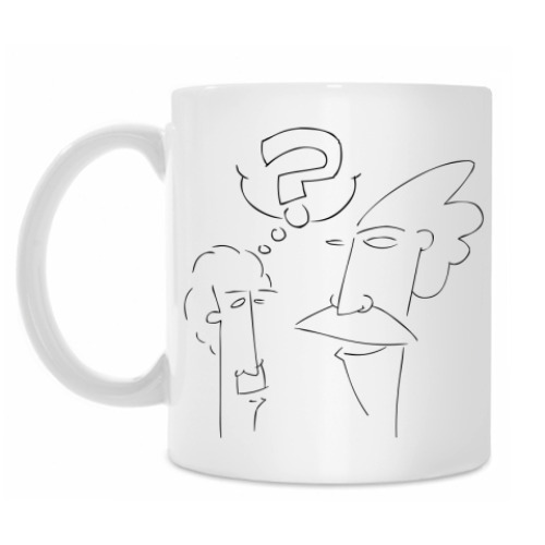 Кружка с принтом 'О ЧЕМ поговорим?'