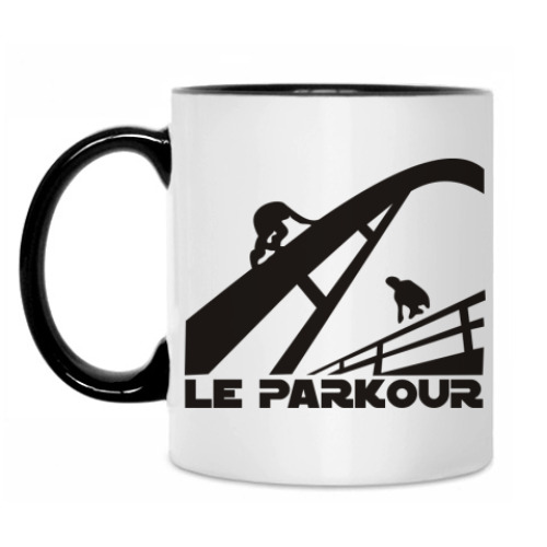 Кружка с принтом Parkour