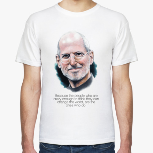 Футболка с принтом Steve Jobs