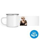 Кружка металлическая белая (круговая запечатка)