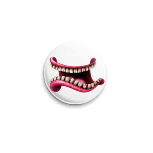 Значок 25мм с принтом для улыбчивого злодея