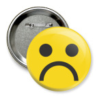 Значок 75 мм Грустный Смайл