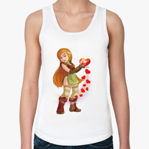 Женская майка с принтом  Сердце