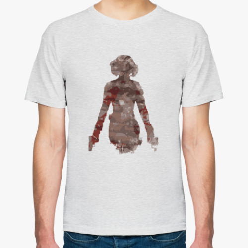 Футболка с принтом dripping red Абстракция