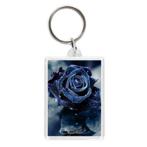 Брелок с принтом Синяя роза