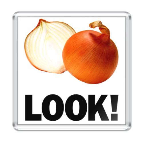 Магнит с принтом   Look! - Лук