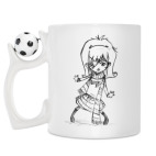 Кружка с футбольным мячиком