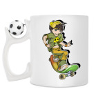 Кружка с футбольным мячиком