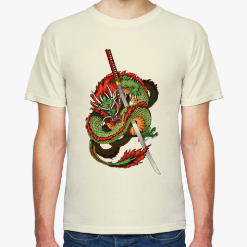 Футболка с принтом Дракон