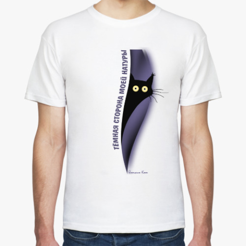 Футболка с принтом Тёмная сторона