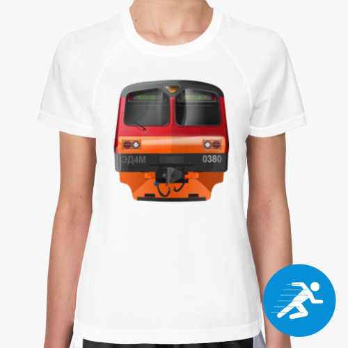 Женская спортивная футболка с принтом ЭД4М-0380