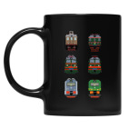 Кружка цветная UV-DTF