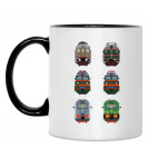 Кружка двухцветная