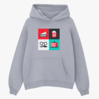 Толстовка худи оверсайз