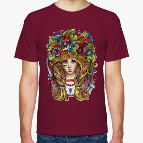 Футболка с принтом Украинка