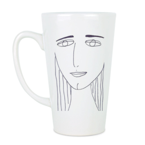 Чашка Латте с принтом Дева