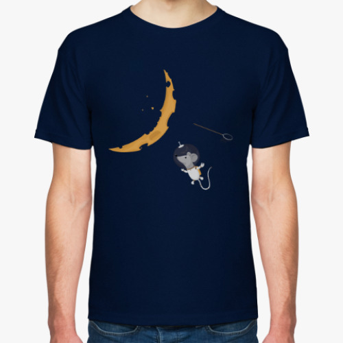 Футболка с принтом Опоздавший на Луну