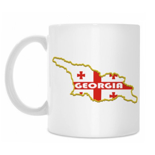 Кружка с принтом Грузия