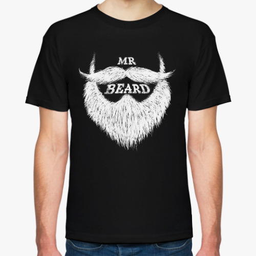 Футболка с принтом Мистер борода