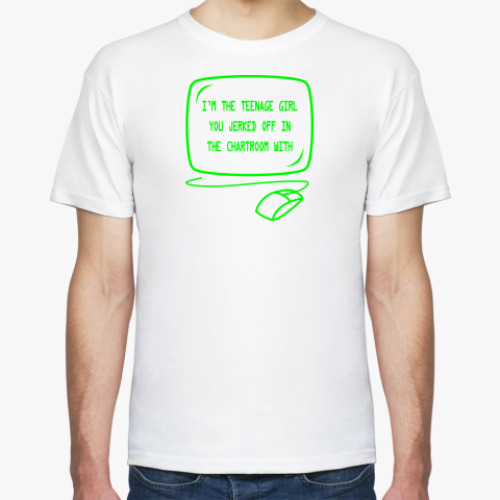 Футболка с принтом Chat girl