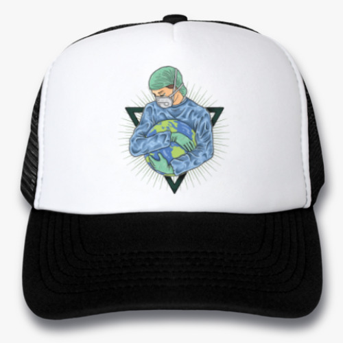 Кепка-тракер с принтом Nurse