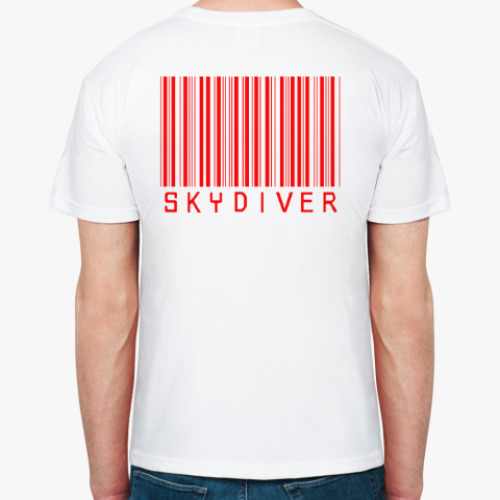 Футболка с принтом skydiving прыжки парашют скайдайвинг