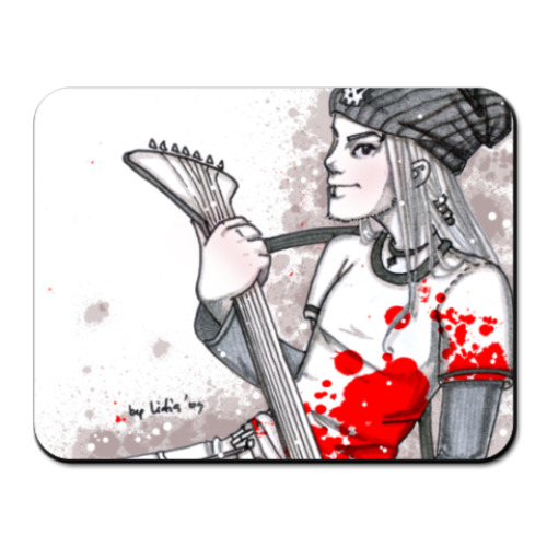 Коврик для мыши с принтом  Басс соло