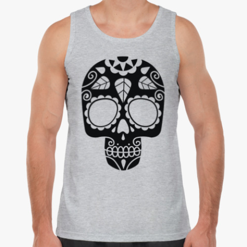 Майка с принтом Мексиканский череп