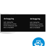 Debagging (отладка) смешное определение юмор