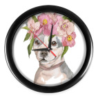 Собака в цветах