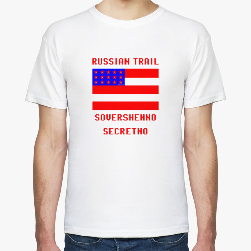 Футболка с принтом Русский след (Russian trail)