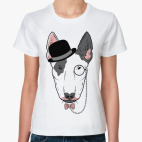 Бультерьер с лорнетом