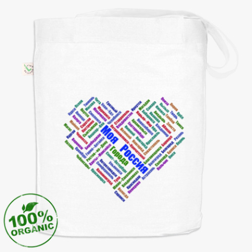 Сумка шоппер с принтом Моя Родина - субъекты России