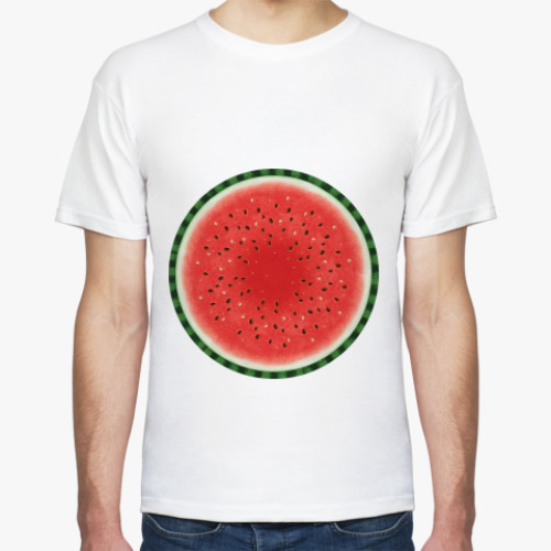 Футболка с принтом  Арбуз