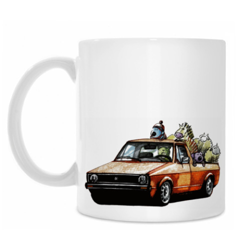 Кружка с принтом WV