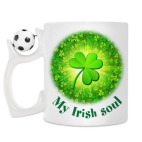 Кружка с футбольным мячиком