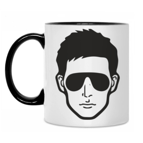 Кружка с принтом Чувак в очках