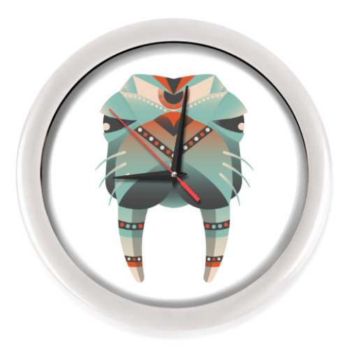 Настенные часы с принтом морж