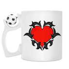 Кружка с футбольным мячиком