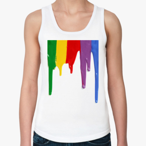 Женская майка с принтом колор