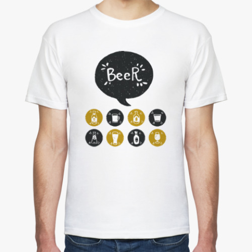 Футболка с принтом Пиво